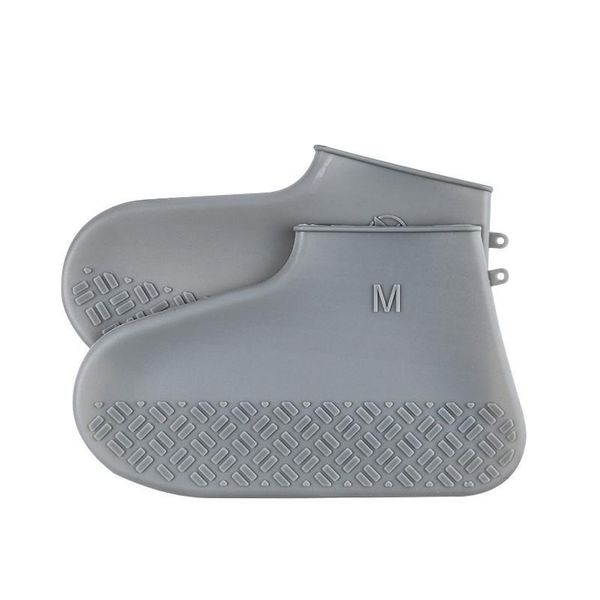 

sile snow boot covers reusable waterproof wear-resistant non-slip shoes protectors rain boots for outd sqcvhk