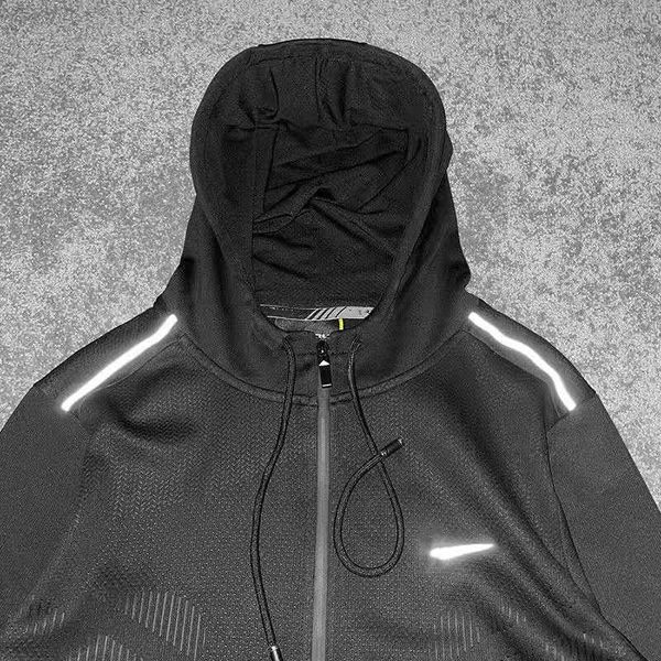 

016 men's hoodie famous lovers leisure pullover outdoor reflective sportswear shirt men's hoodie size 3xl, delivery, Black