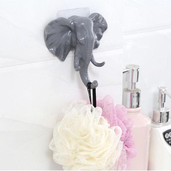 

wall decoration bathroom hooks creative elephant nose animal hook keys scarf clothes wall hanging hooks organizer hangers s3