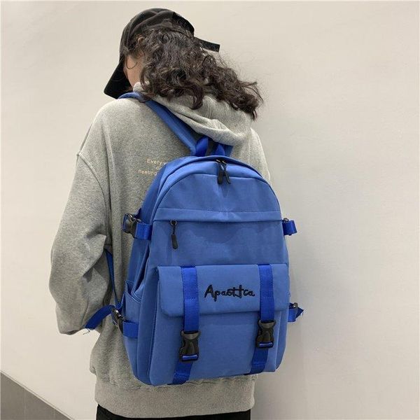 

buckle women backpack waterproof oxford shoulder bag schoolbag for teenagers girls large capacity bookbag mochilas