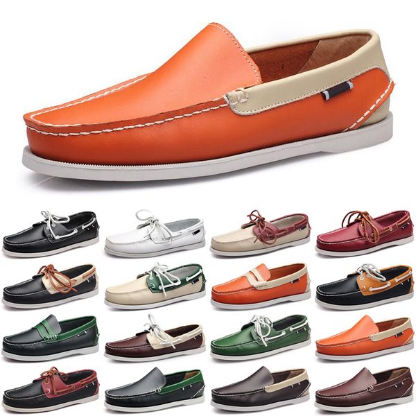 

luxury men casual shoes black loafers outdoor black flat slip on fashion mens trainers sneakers size 40-45