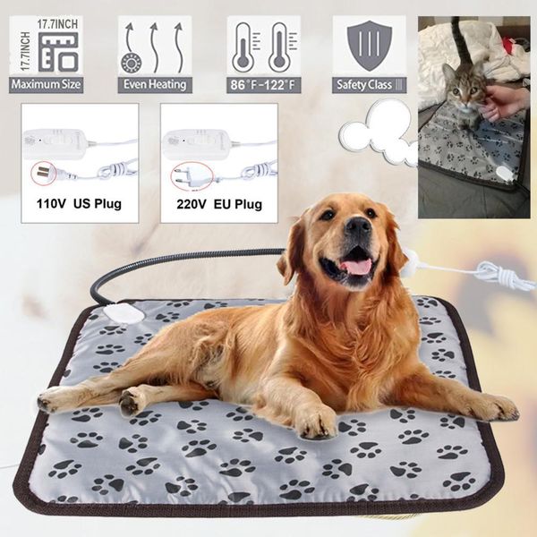 

отопление pad электрический теплый коврик водонепроницаемый puppy power off защита мягкая pet pad ковер для cat собака животные домашний офи
