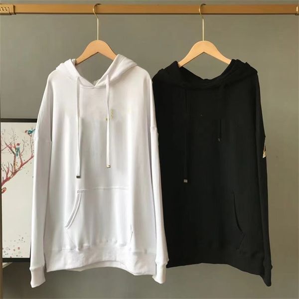 

warehouse clothing spring new men's and women's fashion sports letter bronzing printing hoodie sale online_7cgs, Black