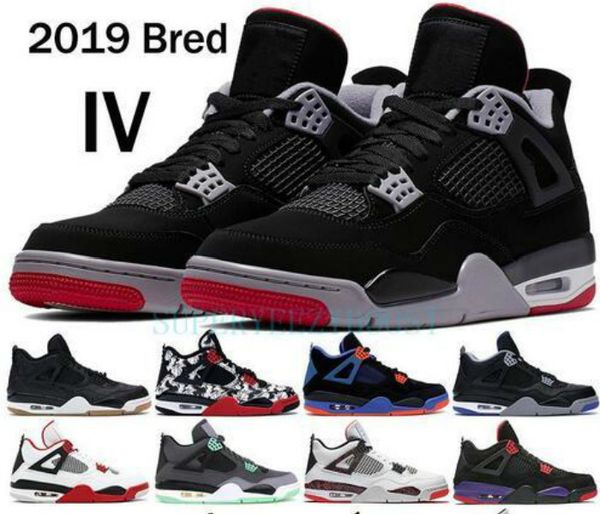 

bred 4 4s basketball shoes men mens laser black gum thunder royalty tattoo lava rapotors designer sneakers iv pure money trainers