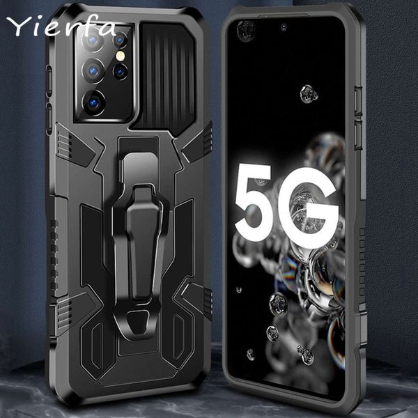 

qasamsung s21 shockproof sleeve with shockproof bracket on the back shell for galaxy s20 fe s2plus note 10 20 ultra note20 5glk