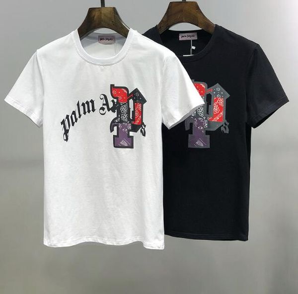 

summer paris mens luxury clothing drill t-shirt diagonal letter print t shirt fashion t shirts womens designer tshirts casual#13, White;black