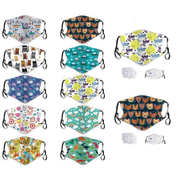 

protection mask washable masks students face ear with cartoon pm2.5 2 haze hanging type reusable filters dust kids anti