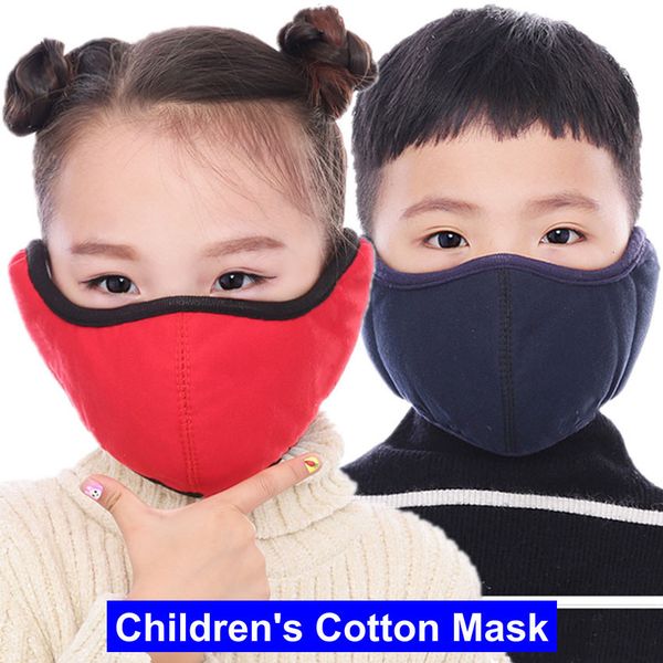 

factory 2020 new designer kid children adjustable winter warm face ear muffs outdoor cotton reusable washable coldproof