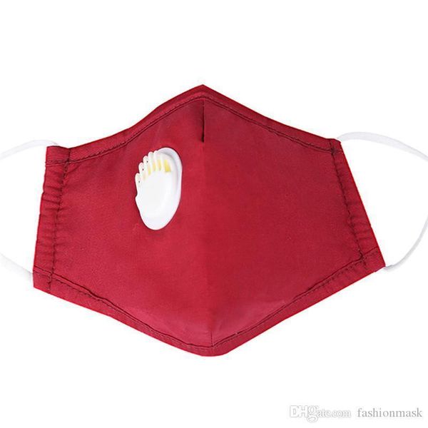 

factory8xeg3 fashion layers valve cotton dhl washable masks reusable cloth designer face mask with 2 pm2.5 filter anti dust fabric