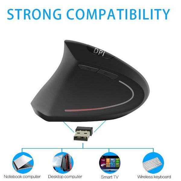 

mice left-handed optical mouse ergonomic vertical five-generation wireless charging computer for lappc1