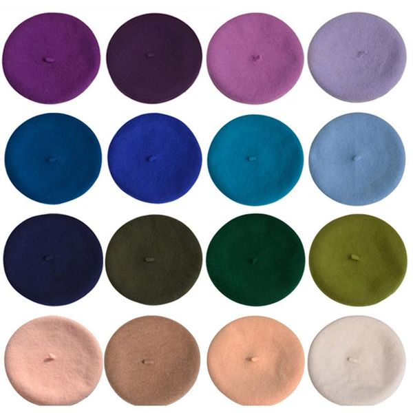 

berets weme t161 wool beret hat 40 colors available unisex, Blue;gray