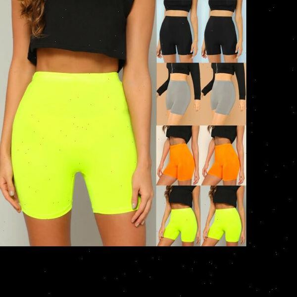 

biker shorts women high waist compression sports fitness running exercise workout skinny shorts drop shipping good quality, White;black
