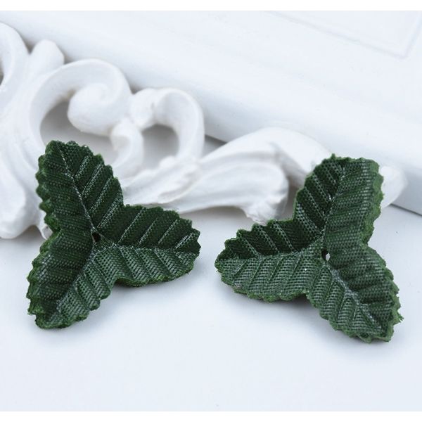 

200pcs fake roses flowers leaves silk green leaf christmas wedding home decoration artificial plants diy gifts candy box f wmtays