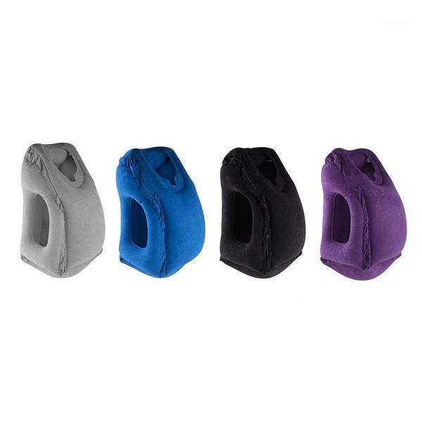 

pillow multifunctional portable foldable outdoor travel inflated inflatable airplane car body sleeping air pillows1