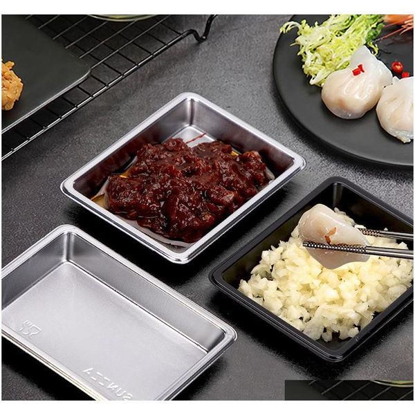 

disposable sushi soy sauce dish rectangle salad salt seasoning plate restaurant takeout condiment tray wholesale wb2638 ufmlf