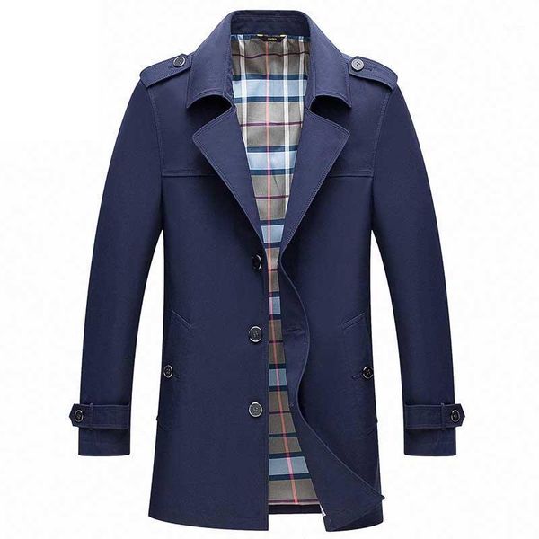 

mens trench coats male blazer designs slim fit business casual suit jacket v-neck thin spring autumn trench jackets windbreaker1, Tan;black