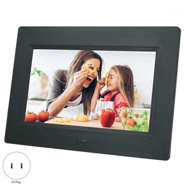 

digital po frames 7 inch ips picture frame - calendar/clock function, mp3/ po/video player with remote control us plug1