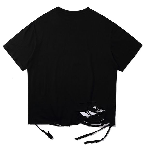 

2021 new aelfric aden hip hop color butterfly print men's harajuku pit short sleeve fashion street clothing famous cotton t-shirt i8vz, White;black