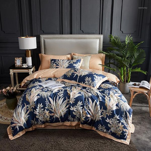 

bedding sets cotton 100% 4pcs(1 duvet cover +1 flat sheet+2 pillow cover)king  bed linens1