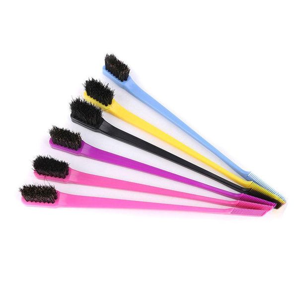 

beauty double side edge hair comb control hair brush for styling salon professional accessories hair br bbylkk sweet07, Silver