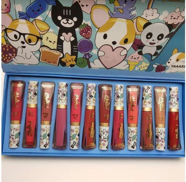 

lipsticks moisturizer liquid melted gloss matte spice lip set 12 colors makeup cartoon edition yaaass christmas gift cos