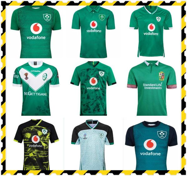 

new 2019 2020 2021 ireland rugby jerseys t shirts home away rugby league jersey 20 21 shirts s-5xl, Black;yellow