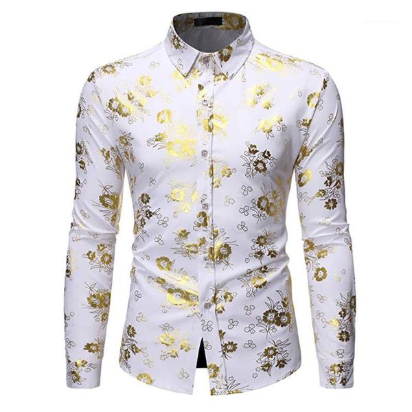 

men's casual shirts men stamping print shirt long sleeve stand collar cardigan fashion autumn clothes1, White;black
