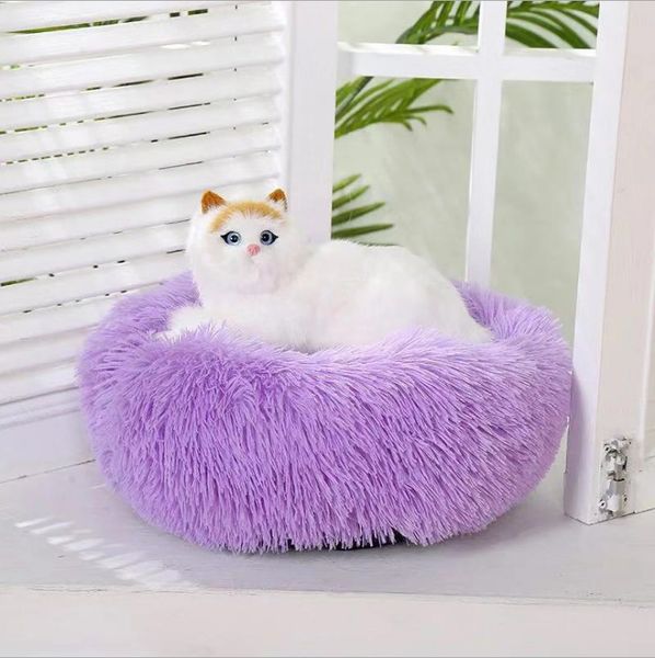 Frete Grátis Confortável Pet Dog Cama Ninho Lavável Canil Soft Macio Moreto Longo Pelúcia Kennel Pet Cats Cachorrinho Casa LJ201204