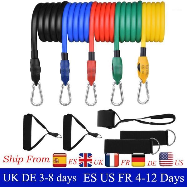 

resistance bands 11pcs set fitness gym equipment exercise pull rope elastic training expander1