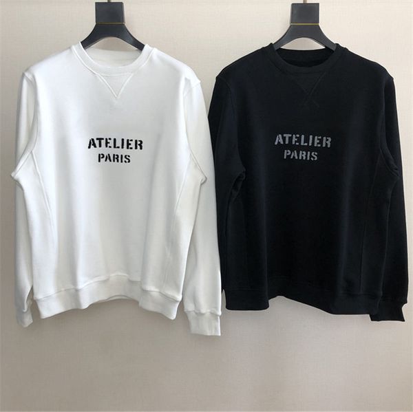 

fashion stylist mens sweatshirt jacket men women super soft sweatshirts pullover long sleeve hip hop hoodies coat, Black