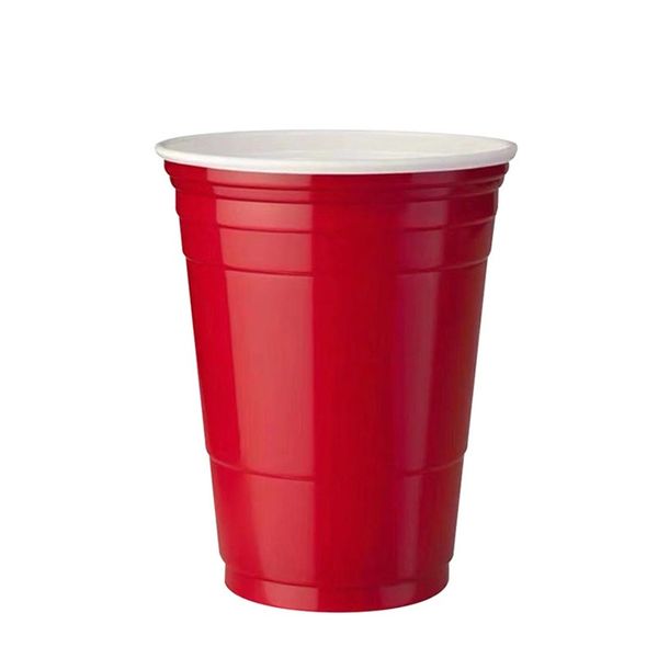 

10pcs set party cup bar restaurant supplies household items for home supplies 450ml red disposable plastic cup f wmtedv