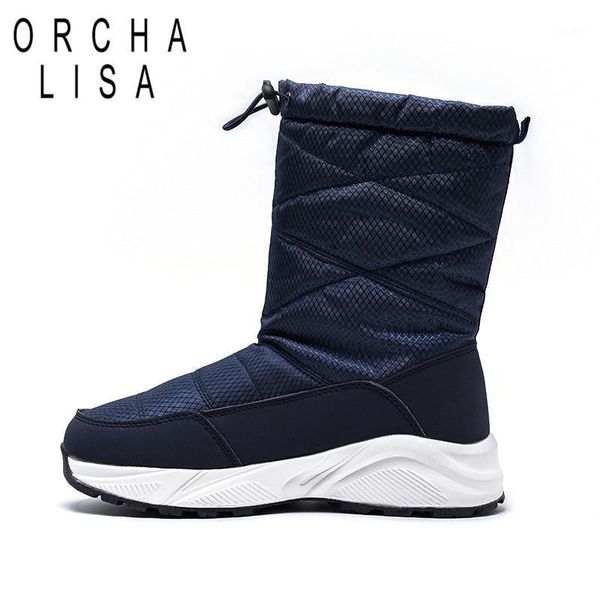 

orcha lisa snow boots women ladies platform warm fur wedges heels ankle boot female casual winter shoes footwear zapatos botas1, Black