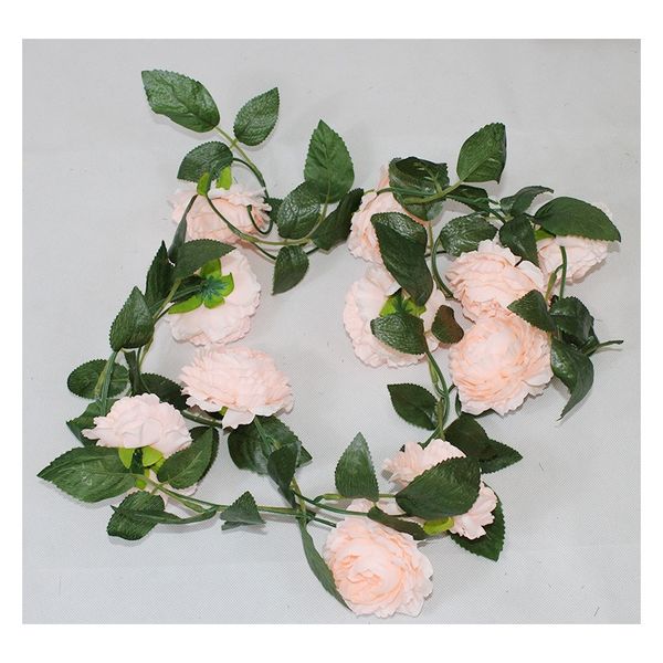 

peony silk artificial flowers vine ivy rattan plastic fake flower garland for wedding home decoration bright colors f wmtama