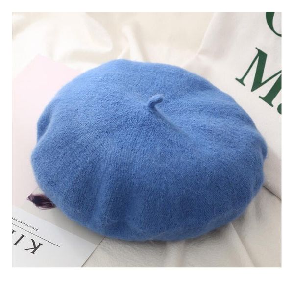 

winter warm soft beret for women girls beanie hat cap flat caps hip hop knitted cap baggy bonnet acc jllaun