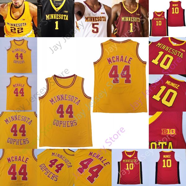 Minnesota Golden Gophers Basketbol Forması NCAA Koleji Ihnen Michael Michael Michael'a zarar veriyor Kevin McHale Hem Gach Mashburn Jr. Curry Mitchell Mutaf