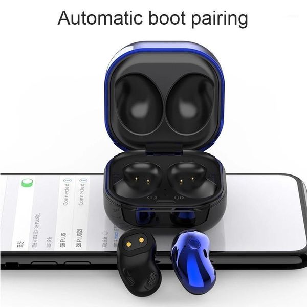 

s6 plus tws earbuds earphones bluetooth v5.1 led display 6d stereo headset wireless headphones ergonomic design life waterproof1