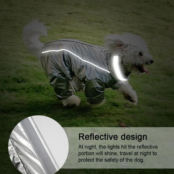 

warm dog clothes winter waterproof pet puppy coat down jacket reflective pet snow overalls jumpsuit boy girl dog clothin wmtssi