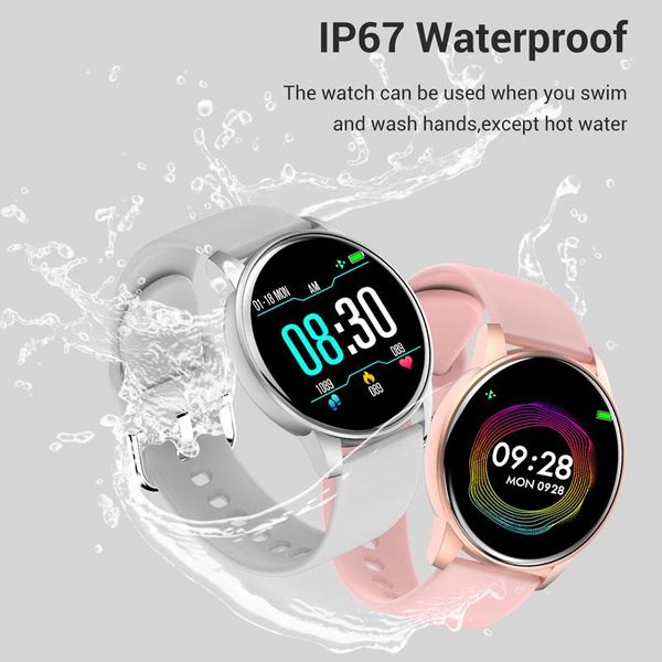 

armoon zl01 круглые смарт-часы мужчины женщины фитнес трекер сердцетеры артериальное давление музыкальная зона умный будильник спорт smartwa