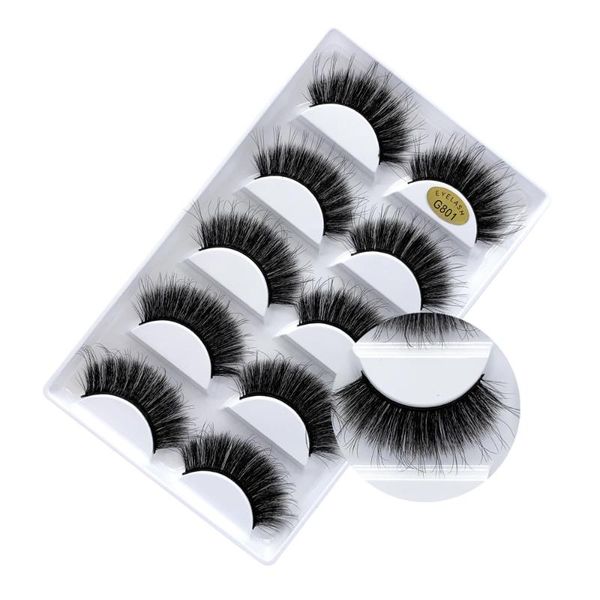 

false eyelashes faux mink hair fales extension makeup tools fake eyelash handmade 100% thick style and natural black wholesale