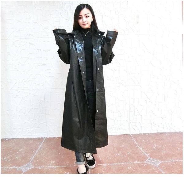 

women raincoat men black rain clothes covers impermeable rainwear capa de chuva chubasquero poncho waterproof hooded r bbybve
