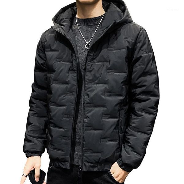 

new casual men's winter warmth thick waterproof jacket jacket men's fashion autumn coat windproof coat men1, Black