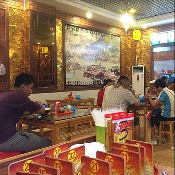 

wellyu ching ming river wallpaper gold foil gold restaurant wall paper chinese shop store decoration wallpaper papel de parede