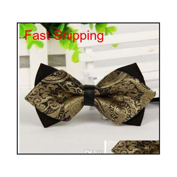 

mantieqingway commercial men's bow tie skinny 12cm*6.5 cm bowties for men accessories wedding t qyluuf nana_shop, Black;gray