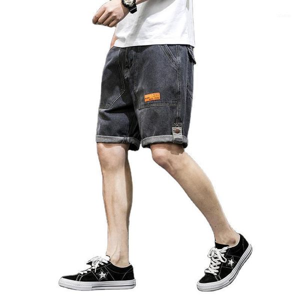 

men's jeans fashion summer minilist mens safari thin causal straight leisure grey shorts denim bottoms 2021 men clothes omp2040071, Blue