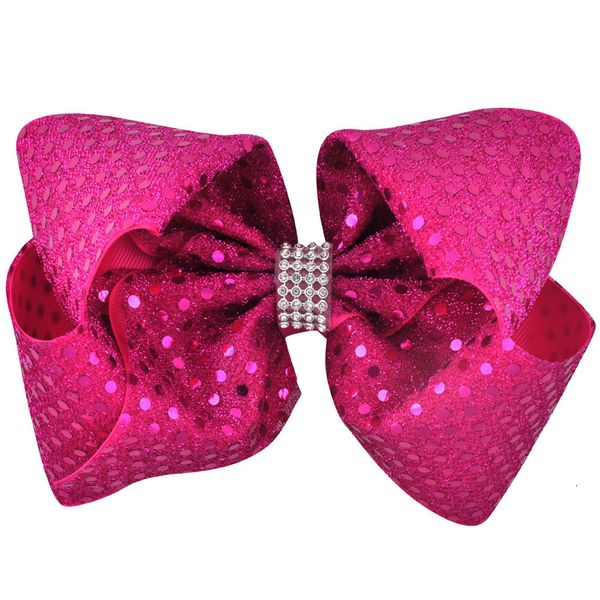 

sequin new 8 inch xmas bows with clip for baby girls gifts kids hair diy accessories
