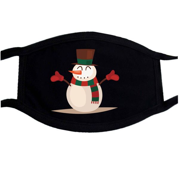 

warm newsent reindeer gift black christmas cartoon mask casual mouth-muffle dustproof washable reusable face funn