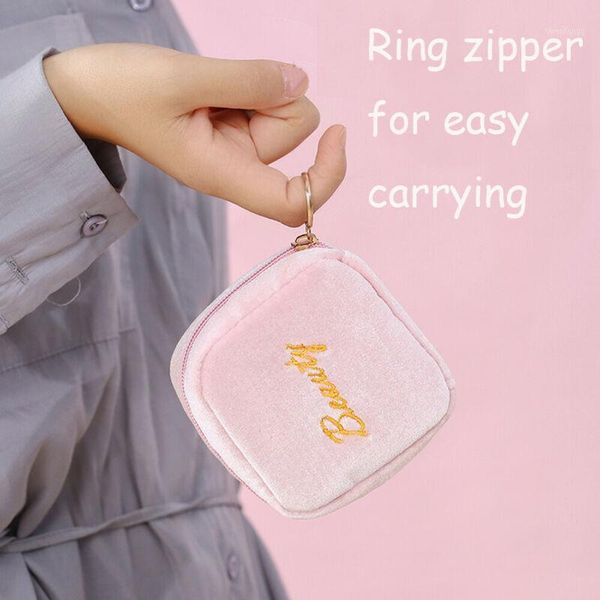 

women girls travel cosmetic toiletry beach bag small make up holder case pouch coin purse small convenient cosmetic bag1