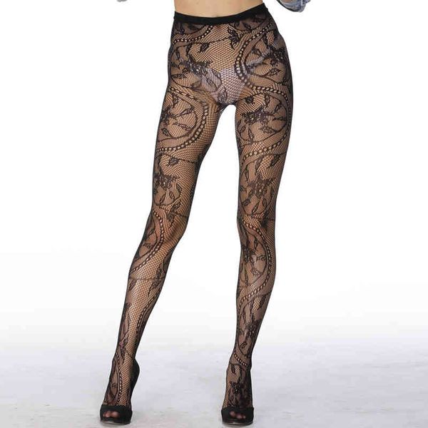 

fashion silk stockings charming flower pattern mesh pantyhose 79594, Black;red
