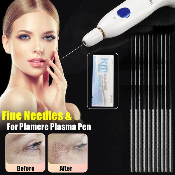 

10 / 20 pcs plamere long fine straight needles for plamere fibroblast plasma pen mole remover beauty skin care machine fibroblast plasma pen