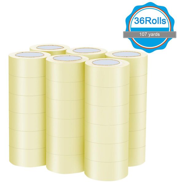 

36 rolls 1.9"x110 yards(330' ft) box carton sealing packing package tape clear